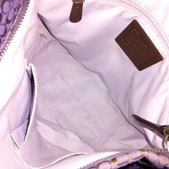 MUST SEE☆Brand New☆COACH 4CM Signature Purple Convertible Duffle Crossbody☆HTF … - Picture 10 of 16